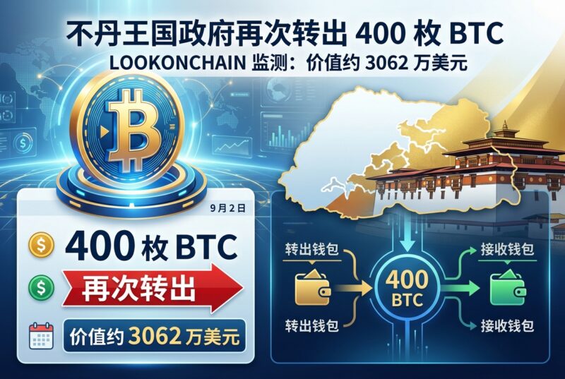 不丹王国政府再次转出 400 枚 BTC-指挥使社区 - 真实线索、热点议题与深度观察