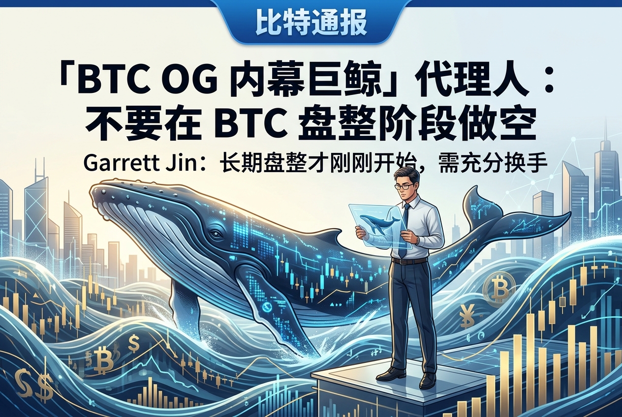 「BTC OG 内幕巨鲸」代理人:不要在 BTC 盘整阶段做空