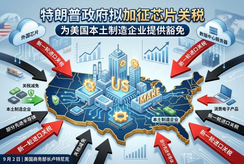 特朗普政府拟加征芯片关税，并为美国本土制造企业提供豁免-指挥使社区 - 真实线索、热点议题与深度观察