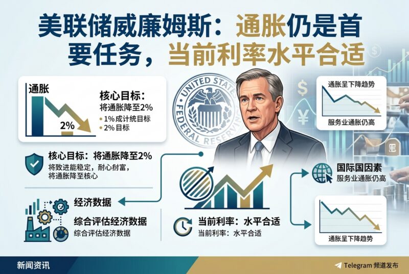 美联储威廉姆斯:通胀仍是首要任务,当前利率水平合适-指挥使社区 - 真实线索、热点议题与深度观察