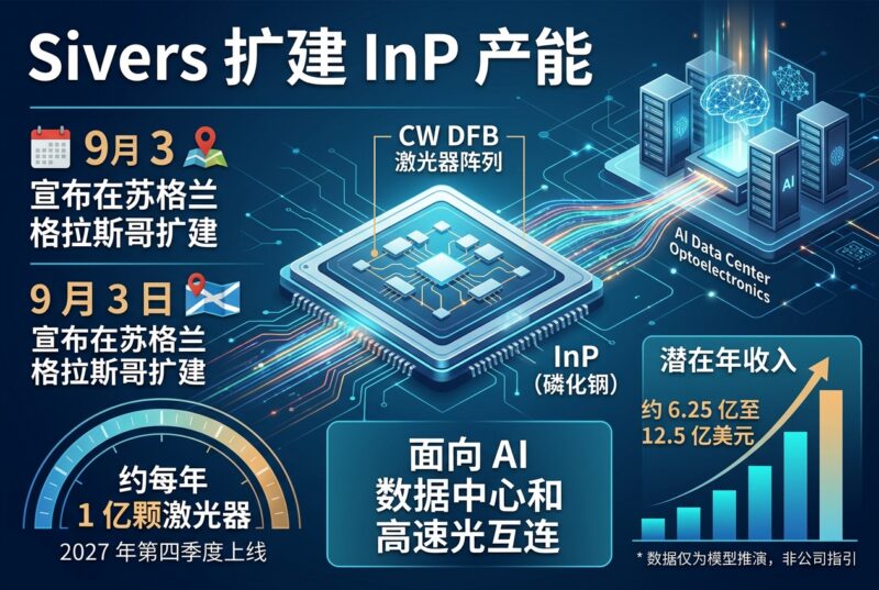 Serenity:Sivers 扩建 InP 产能,AI 光通信市场或具百亿美元级潜在空间-指挥使社区 - 真实线索、热点议题与深度观察