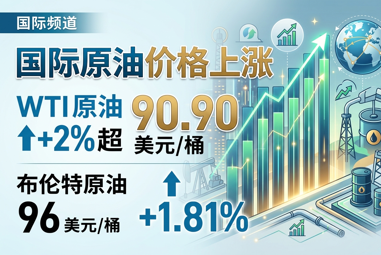 WTI 原油日内涨超 2%