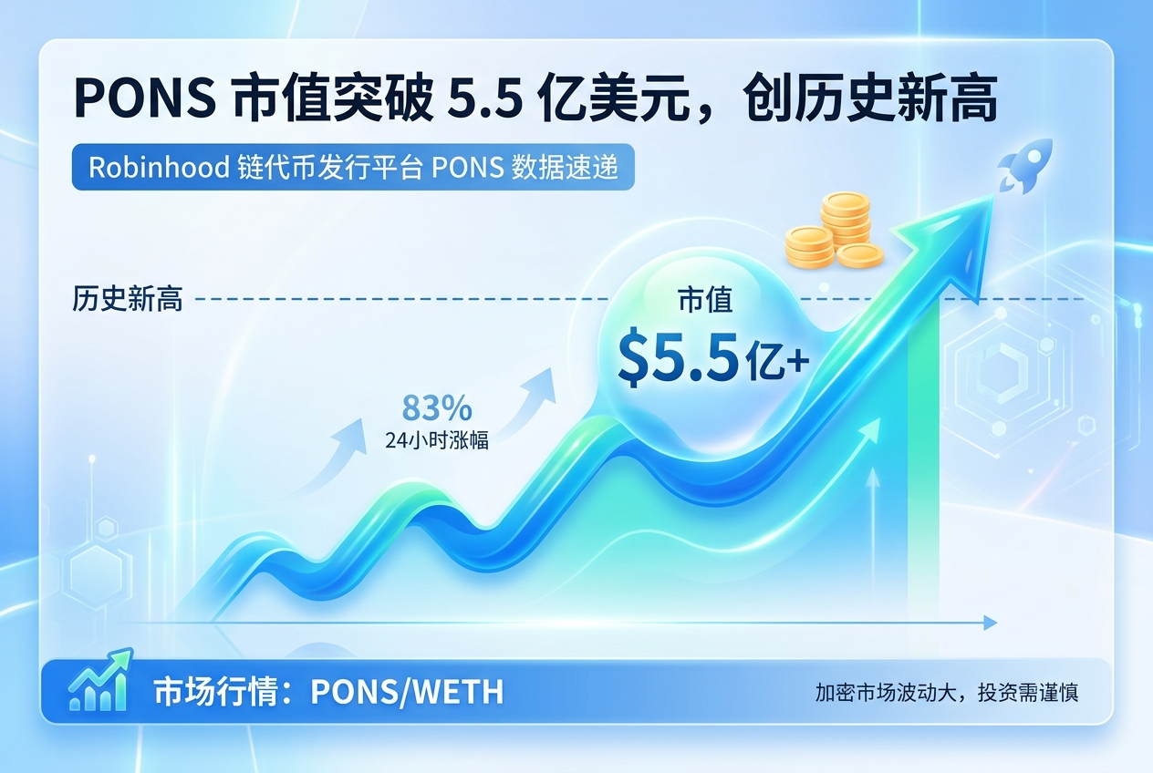 PONS 市值突破 5.5 亿美元,创历史新高