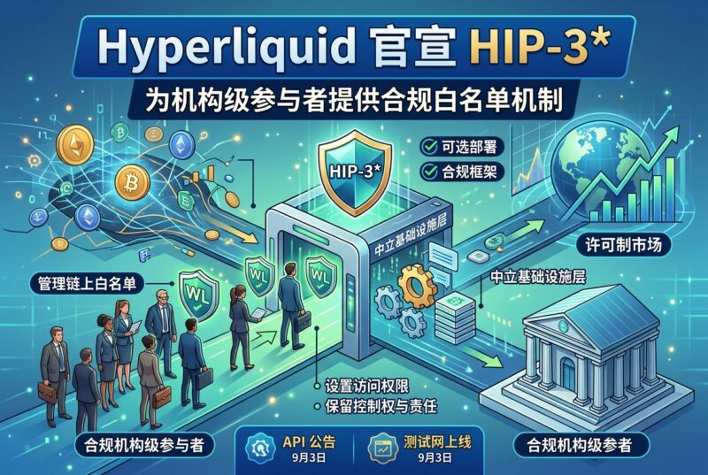 Hyperliquid 官宣 HIP-3*：为合规机构级参与者提供可选白名单机制-指挥使社区 - 真实线索、热点议题与深度观察