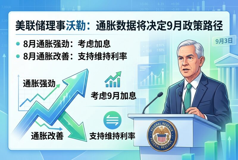 美联储理事沃勒:若8月通胀数据强劲,将考虑支持9月加息-指挥使社区 - 真实线索、热点议题与深度观察