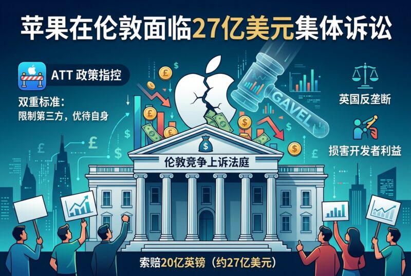 苹果在伦敦面临 27 亿美元集体诉讼-指挥使社区 - 真实线索、热点议题与深度观察