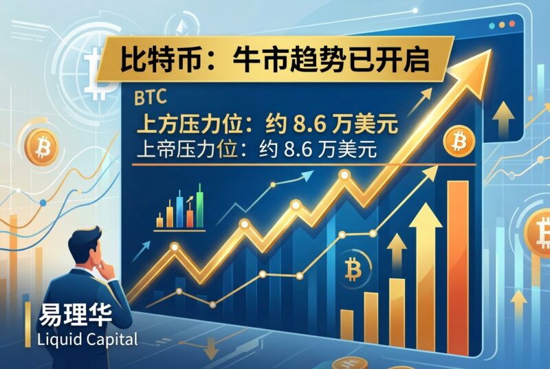 易理华：比特币上方压力位在 8.6 万美元附近，牛市趋势已开启-指挥使社区 - 真实线索、热点议题与深度观察