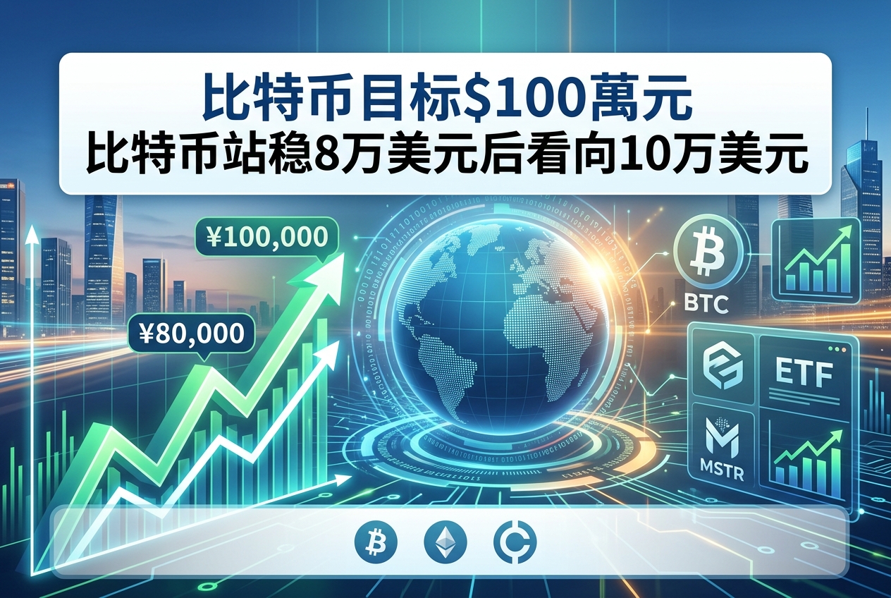 巨鲸「先定 10 个大目标」:比特币站稳 8 万美元后看向 10 万美元