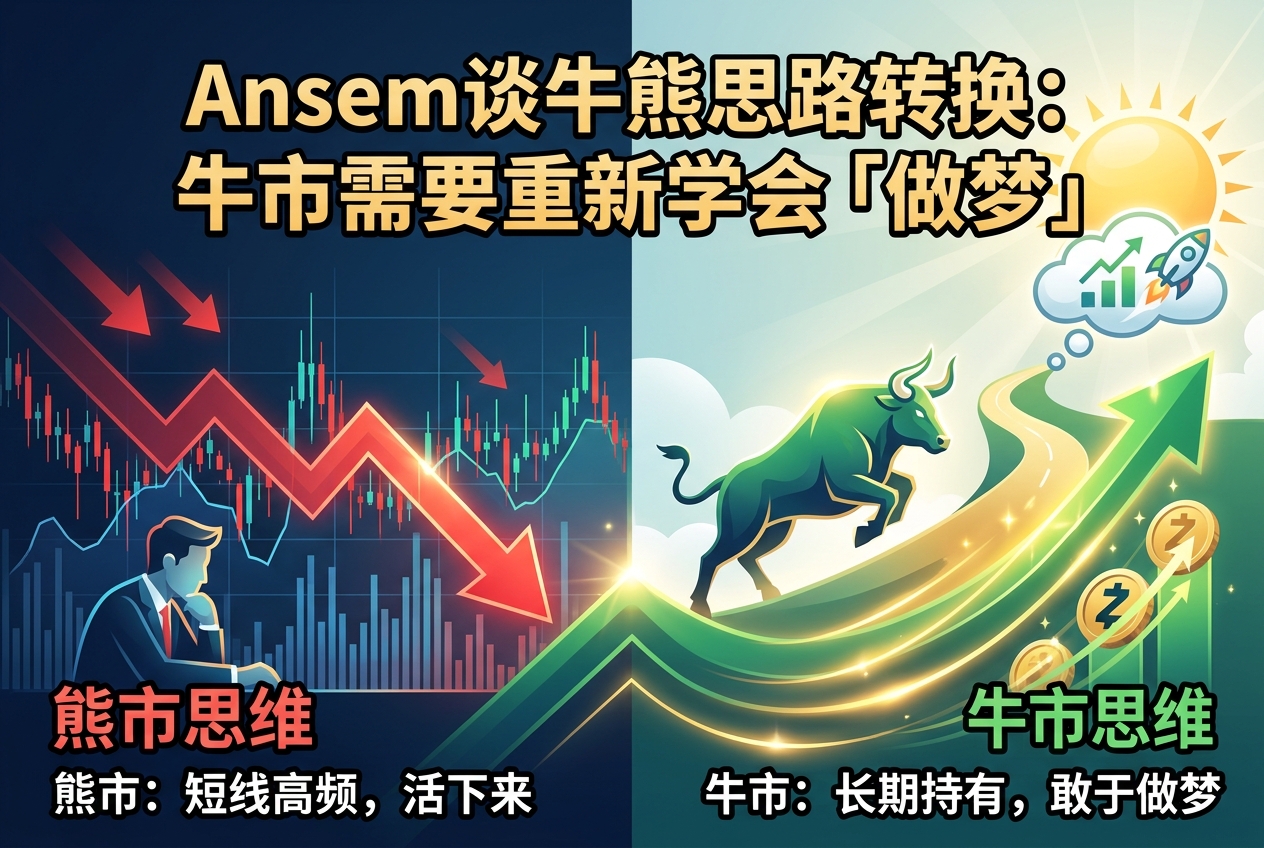 Ansem谈牛熊思路转换:牛市需要重新学会「做梦」