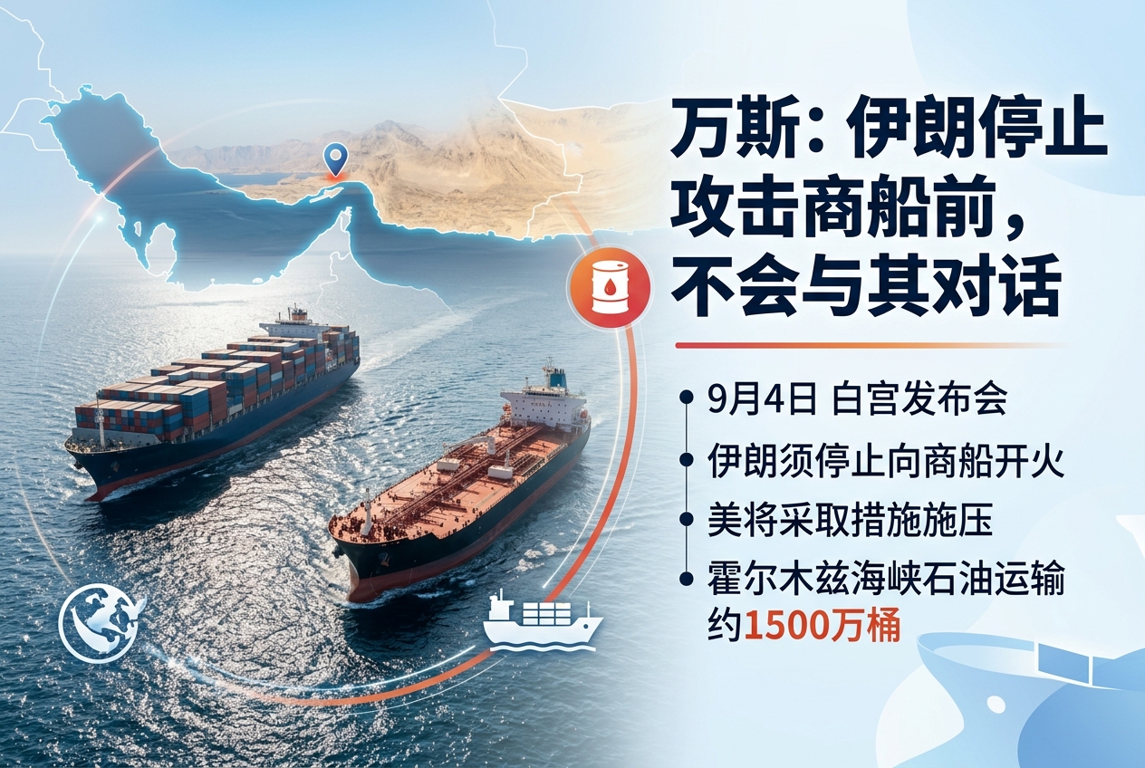 万斯:伊朗停止攻击商船前,不会与其对话
