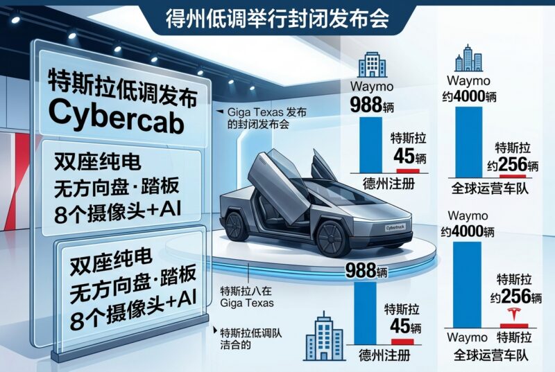 特斯拉低调推出 Cybercab,德州仅注册 45 辆-指挥使社区 - 真实线索、热点议题与深度观察