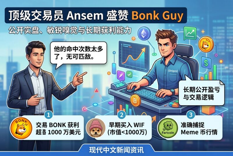 Ansem 盛赞 Bonk Guy 为顶级交易员-指挥使社区 - 真实线索、热点议题与深度观察