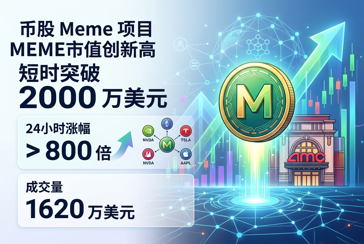 币股 Meme 项目 MEME 市值短时突破 2000 万美元