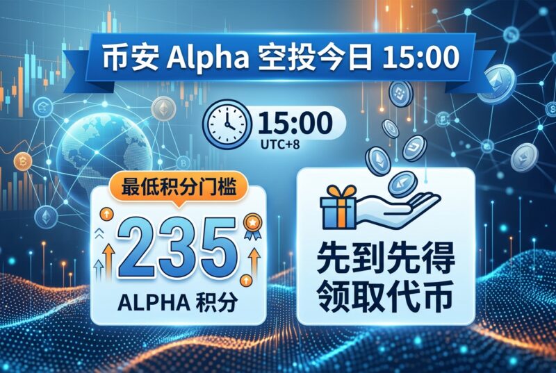 Binance Alpha 今日 15:00 空投,积分门槛 235 分-指挥使社区 - 真实线索、热点议题与深度观察