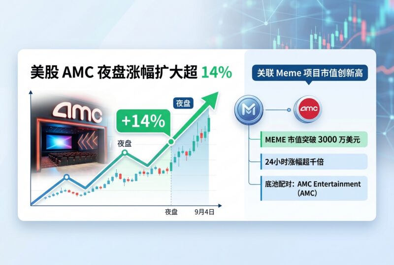 美股 AMC 夜盘涨幅扩大至超 14%-指挥使社区 - 真实线索、热点议题与深度观察