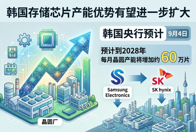 韩国央行:韩国存储芯片产能优势有望进一步扩大-指挥使社区 - 真实线索、热点议题与深度观察