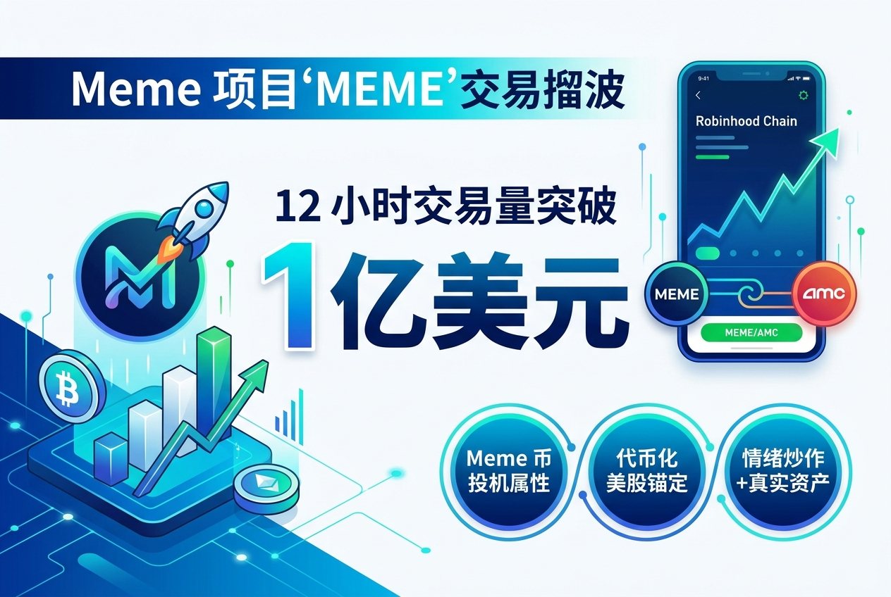 币股 Meme 项目 MEME 上线 12 小时交易量突破 1 亿美元