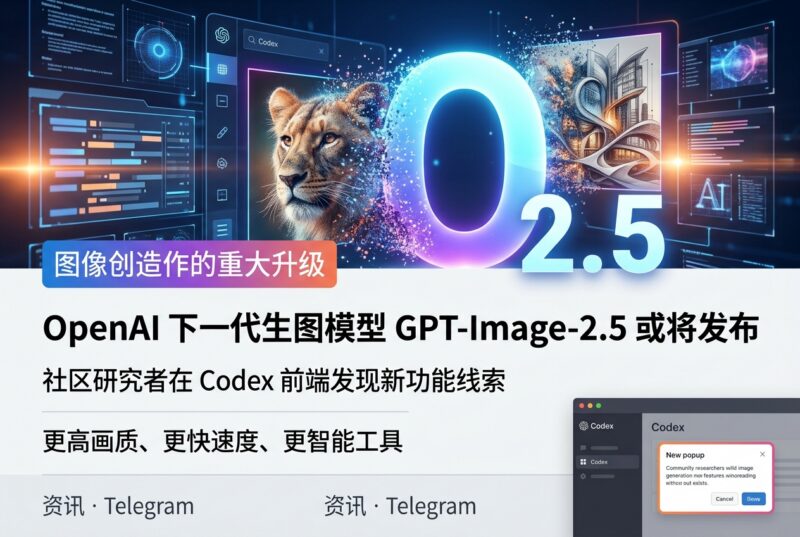 OpenAI 下一代生图模型 GPT-Image-2.5 或将发布-指挥使社区 - 真实线索、热点议题与深度观察