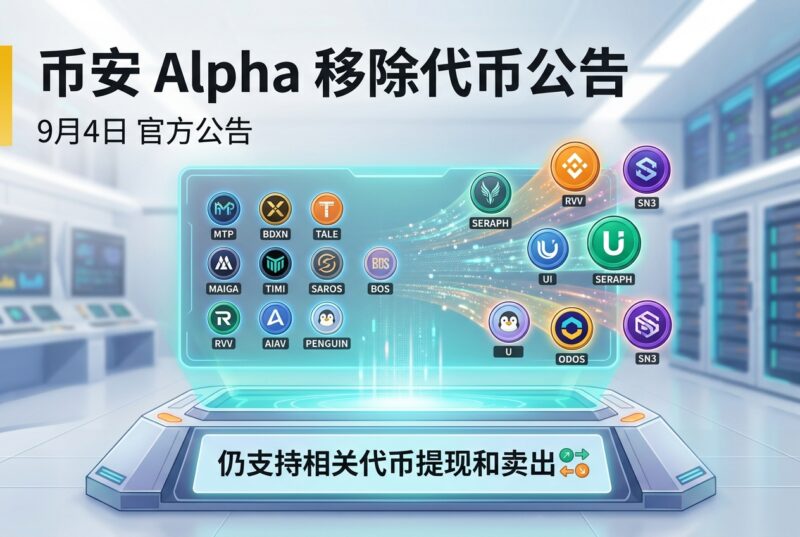 Binance Alpha 将移除 MTP、BDXN 等代币-指挥使社区 - 真实线索、热点议题与深度观察