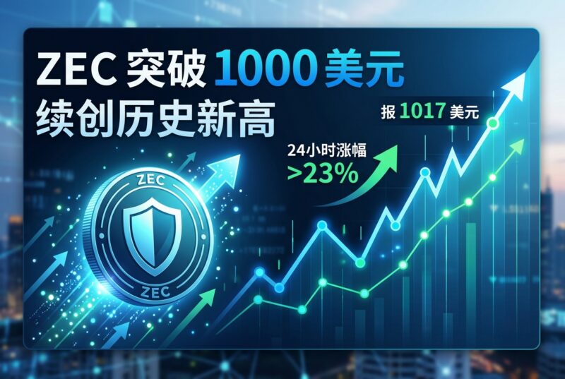 ZEC 突破 1000 美元,续创历史新高-指挥使社区 - 真实线索、热点议题与深度观察