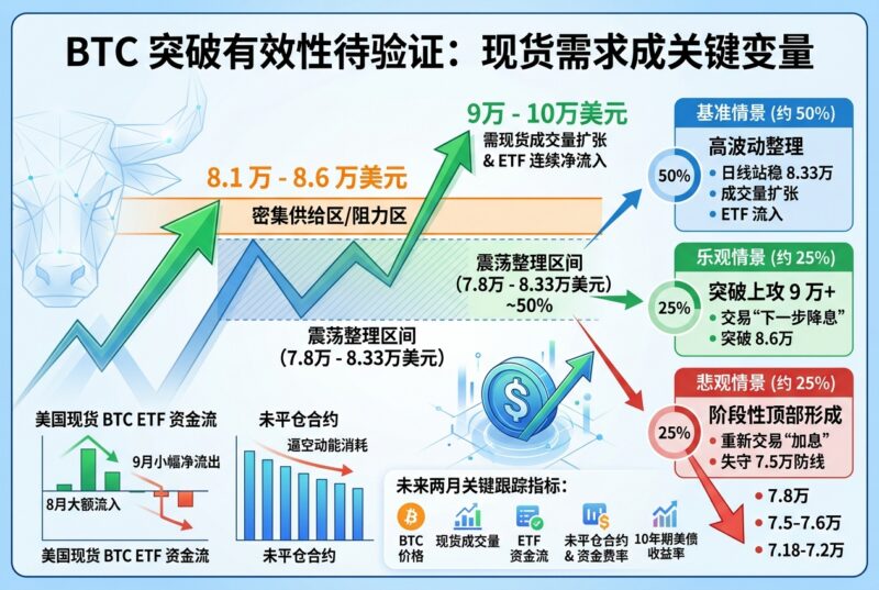 BTC突破有效性待验证,现货需求成为关键变量-指挥使社区 - 真实线索、热点议题与深度观察