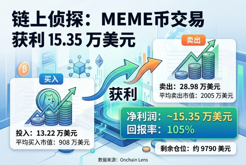 链上侦探:某交易者买入 MEME 获利 15.35 万美元-指挥使社区 - 真实线索、热点议题与深度观察
