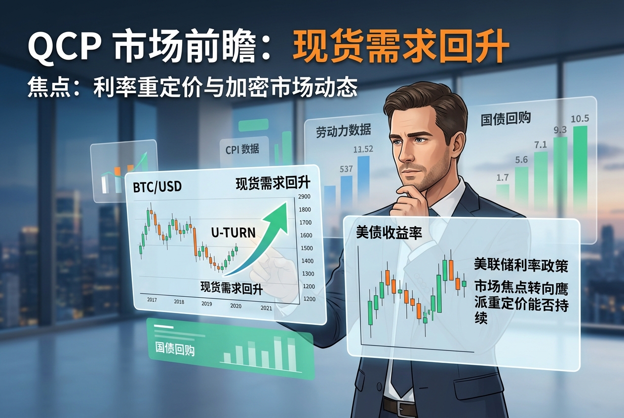 QCP Capital：加密市场现货需求回升，市场焦点转向鹰派利率重定价能否持续