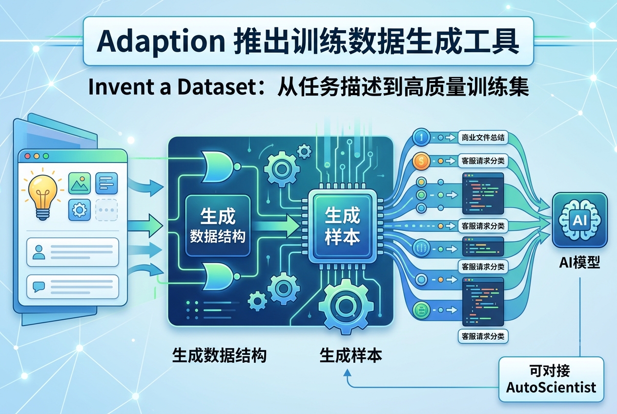 Adaption 推出训练数据生成工具 Invent a Dataset