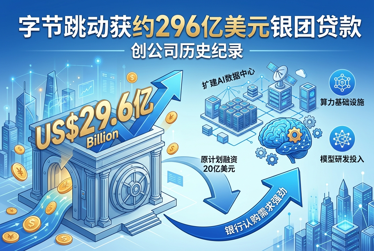 字节跳动获约296亿美元银团贷款,创公司历史纪录