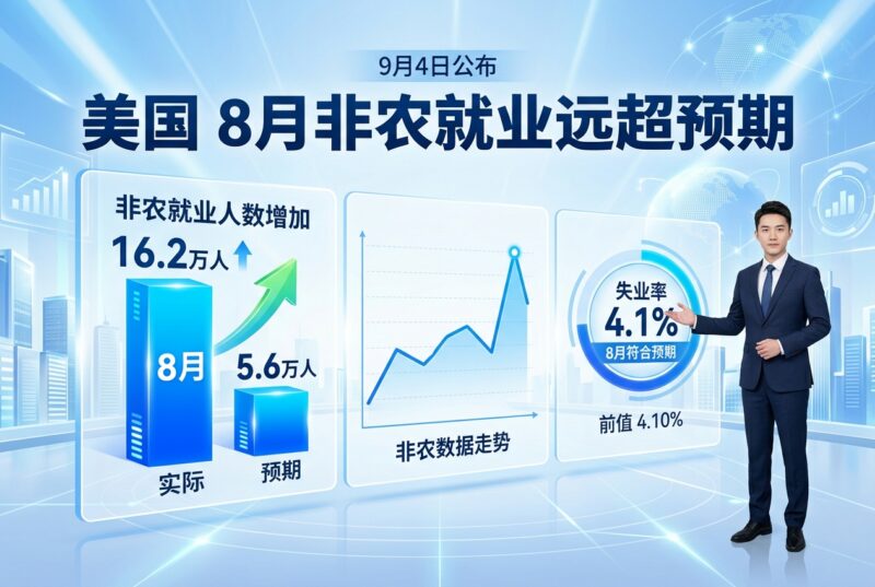 美国 8 月非农就业人数远高于预期-指挥使社区 - 真实线索、热点议题与深度观察