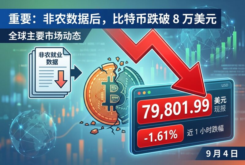 非农数据公布后，比特币跌破 8 万美元-指挥使社区 - 真实线索、热点议题与深度观察