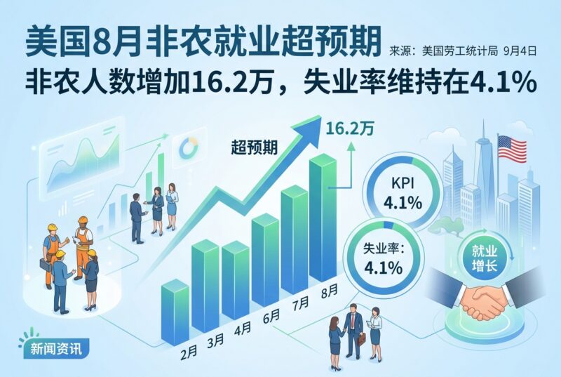 美国 8 月非农就业数据超出预期-指挥使社区 - 真实线索、热点议题与深度观察