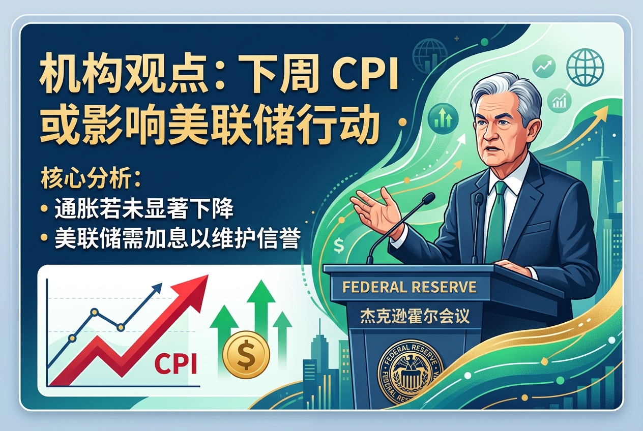 机构观点:下周 CPI 或影响美联储行动