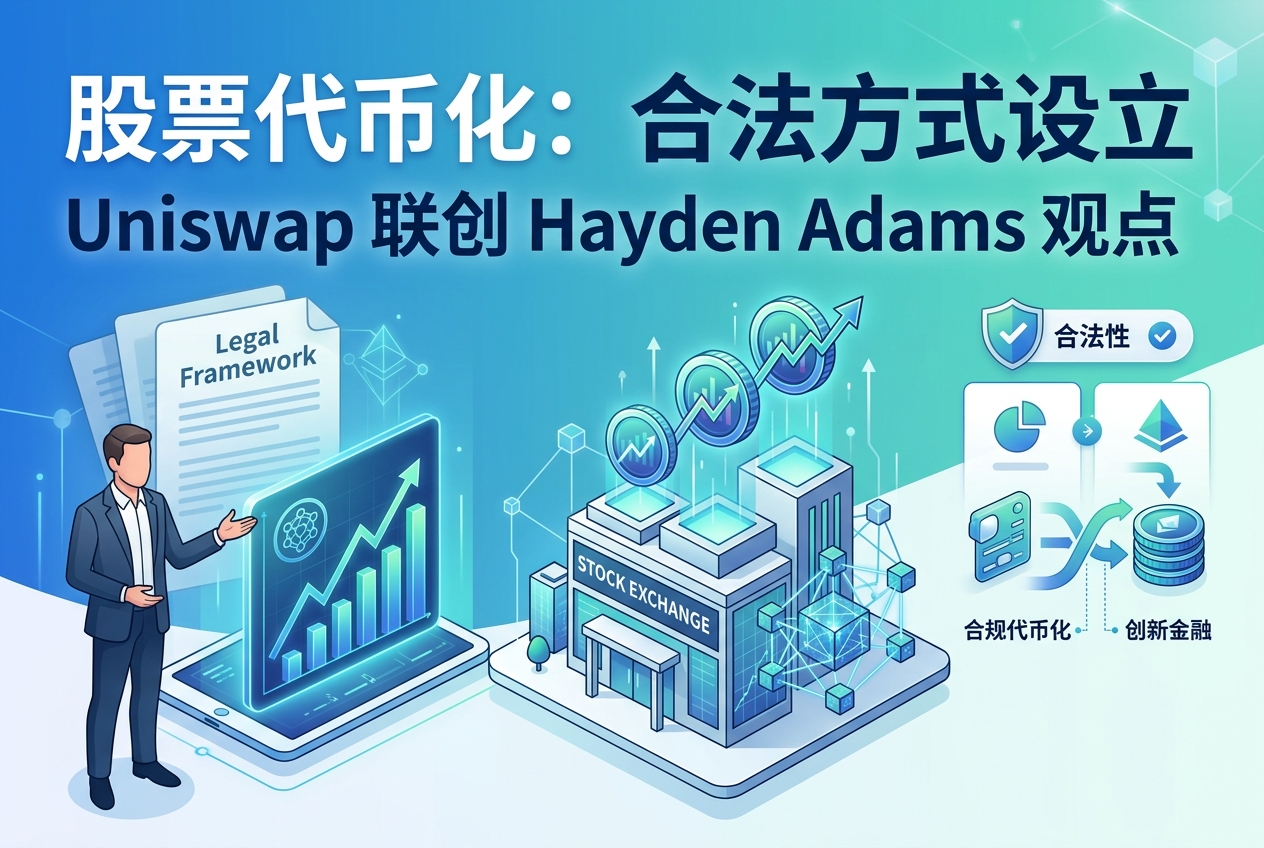 Uniswap 联创：股票代币化是以合法方式设立的