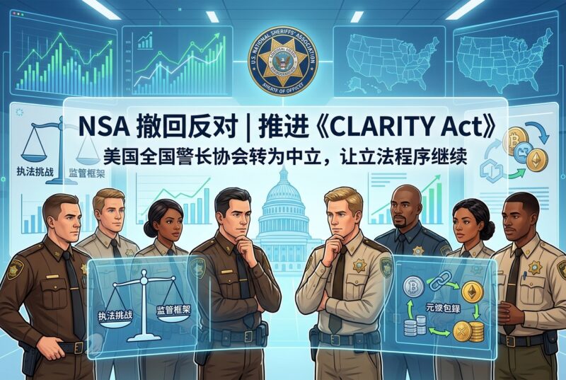 美国全国警长协会撤回对《CLARITY Act》的反对立场-指挥使社区 - 真实线索、热点议题与深度观察