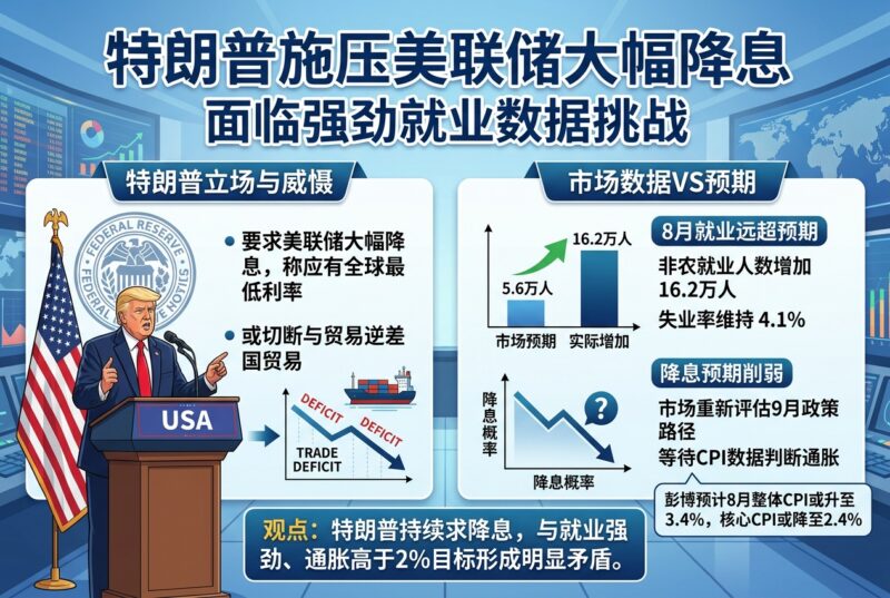 特朗普再度施压美联储降息：否则或切断与贸易逆差国贸易-指挥使社区 - 真实线索、热点议题与深度观察