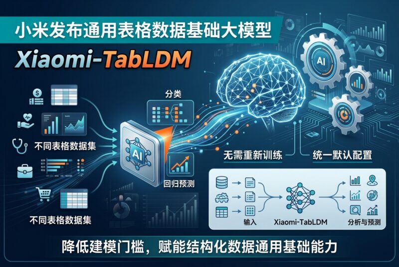 小米发布通用表格数据基础大模型 Xiaomi-TabLDM-指挥使社区 - 真实线索、热点议题与深度观察