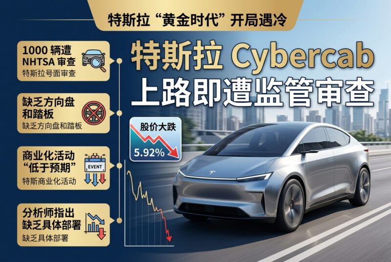 特斯拉“黄金时代”开局遇冷:Cybercab 刚上路即遭监管审查-指挥使社区 - 真实线索、热点议题与深度观察