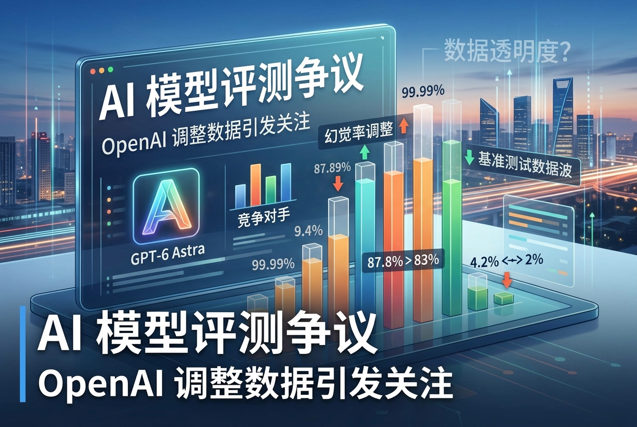 OpenAI 被指调整 GPT-6 Astra 评测数据,部分竞争对手指标下滑