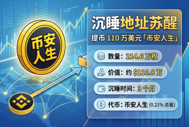 沉睡 3 个月地址提币 110 万美元「币安人生」-指挥使社区 - 真实线索、热点议题与深度观察