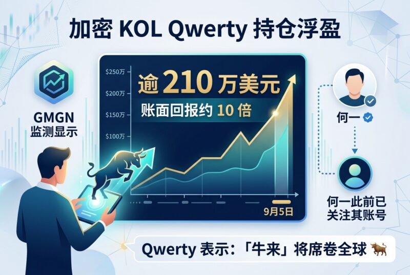 Qwerty「牛来」持仓浮盈逾 210 万美元-指挥使社区 - 真实线索、热点议题与深度观察