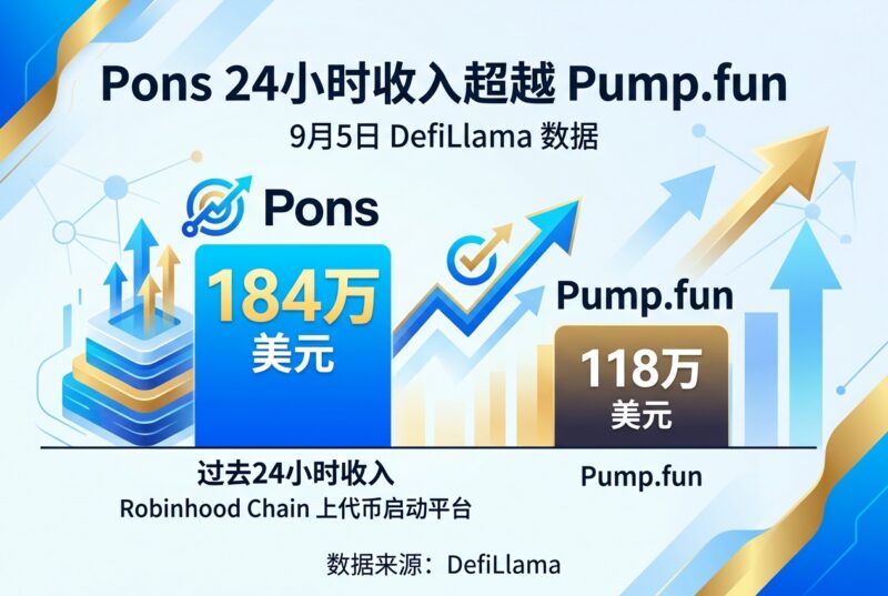Pons 过去24小时收入达184万美元,超越 Pump.fun-指挥使社区 - 真实线索、热点议题与深度观察