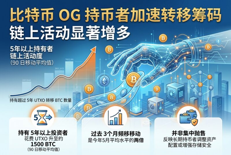 比特币 OG 持币者加速转移筹码,链上活动显著增多-指挥使社区 - 真实线索、热点议题与深度观察