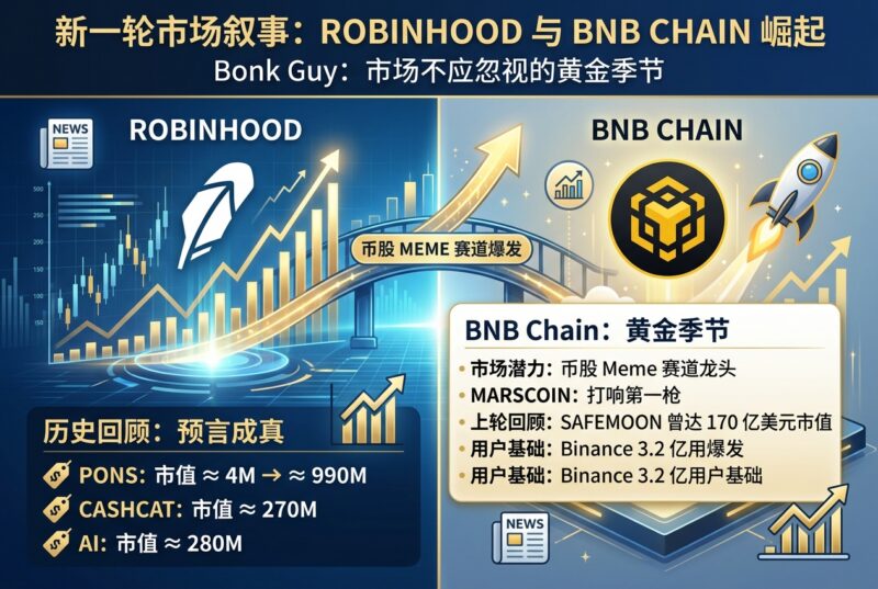 Bonk Guy:这一轮属于 Robinhood 与 BNB Chain-指挥使社区 - 真实线索、热点议题与深度观察