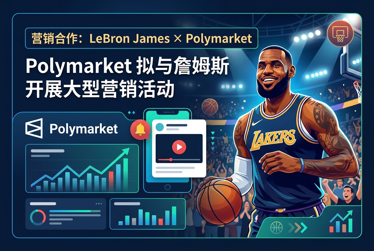 Polymarket 拟与詹姆斯合作开展营销活动