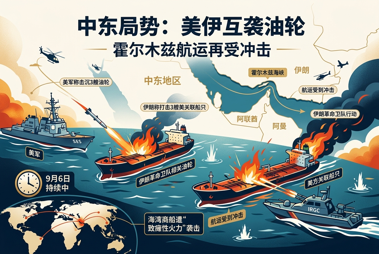 中东局势追踪:美伊互袭油轮,霍尔木兹航运再受冲击