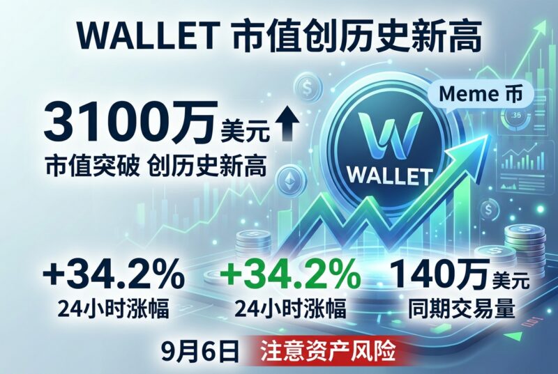 Meme币WALLET今晨市值突破3100万美元,创历史新高-指挥使社区 - 真实线索、热点议题与深度观察