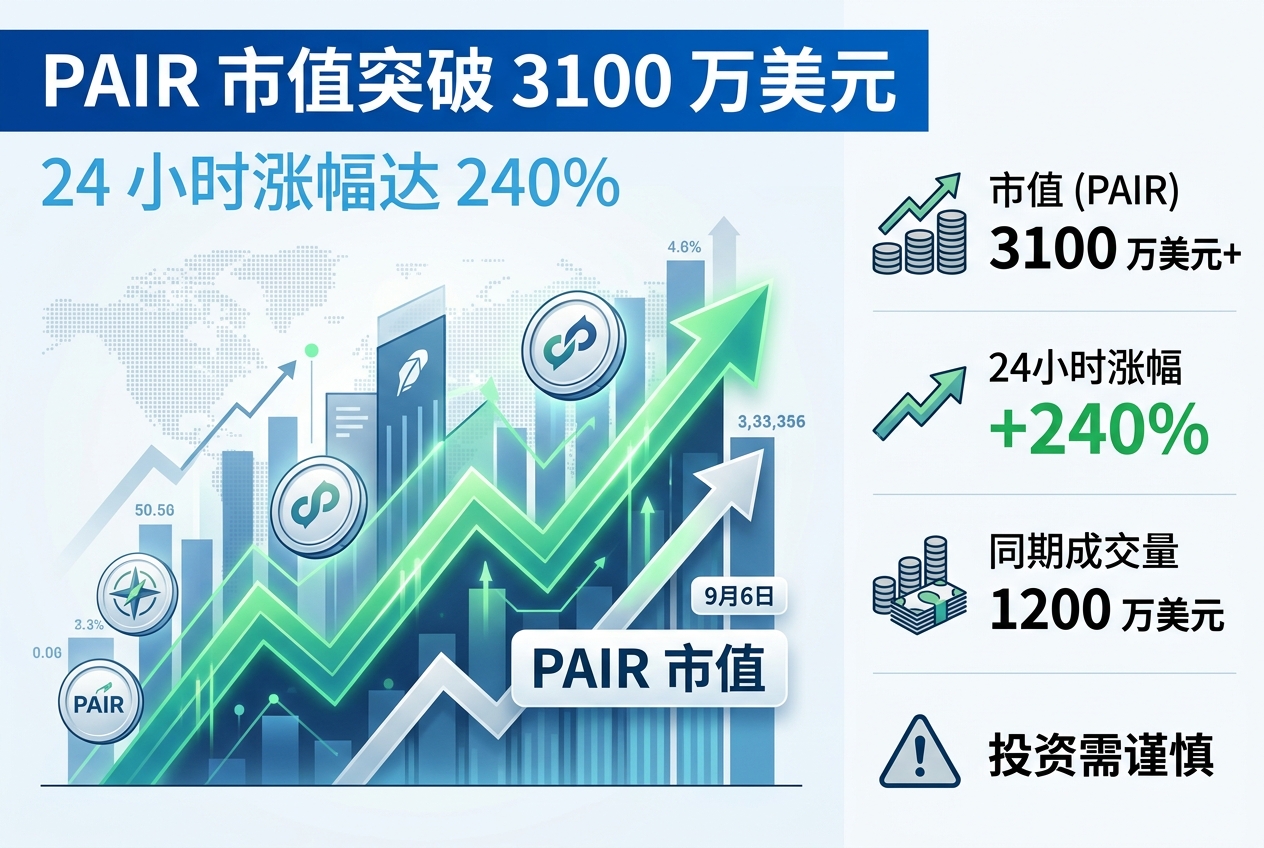 Robinhood 生态代币 PAIR 市值突破 3100 万美元