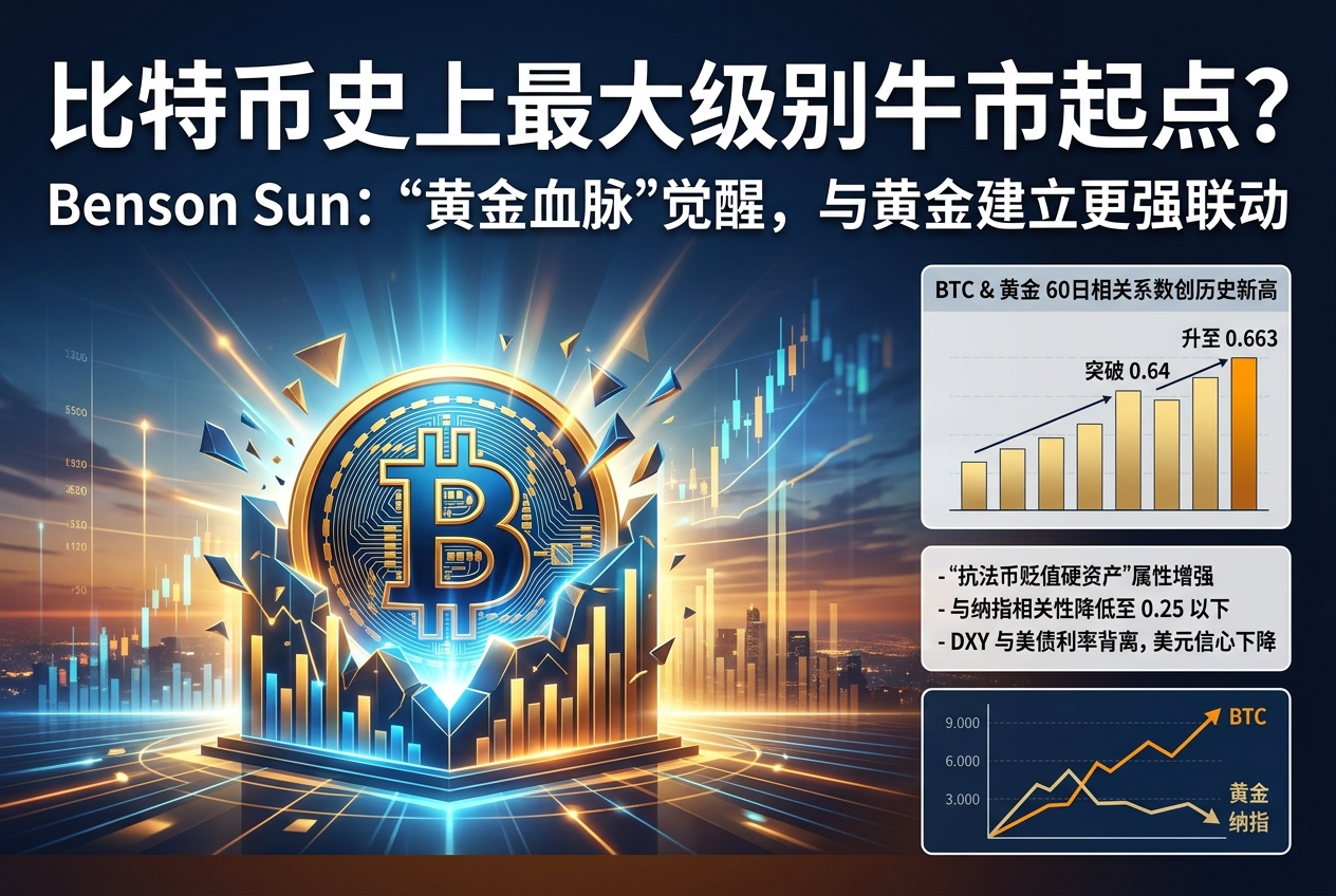 Benson Sun：当前或是比特币史上最大级别牛市的起点