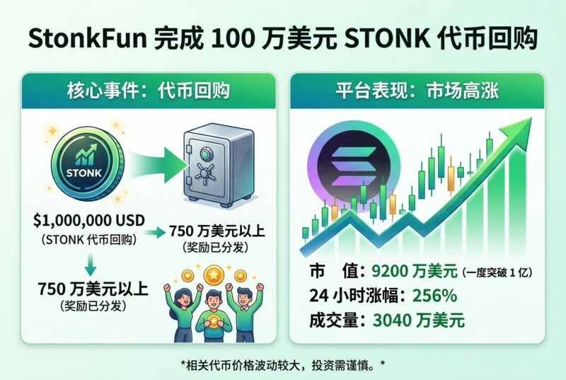 StonkFun 完成 100 万美元 STONK 代币回购-指挥使社区 - 真实线索、热点议题与深度观察